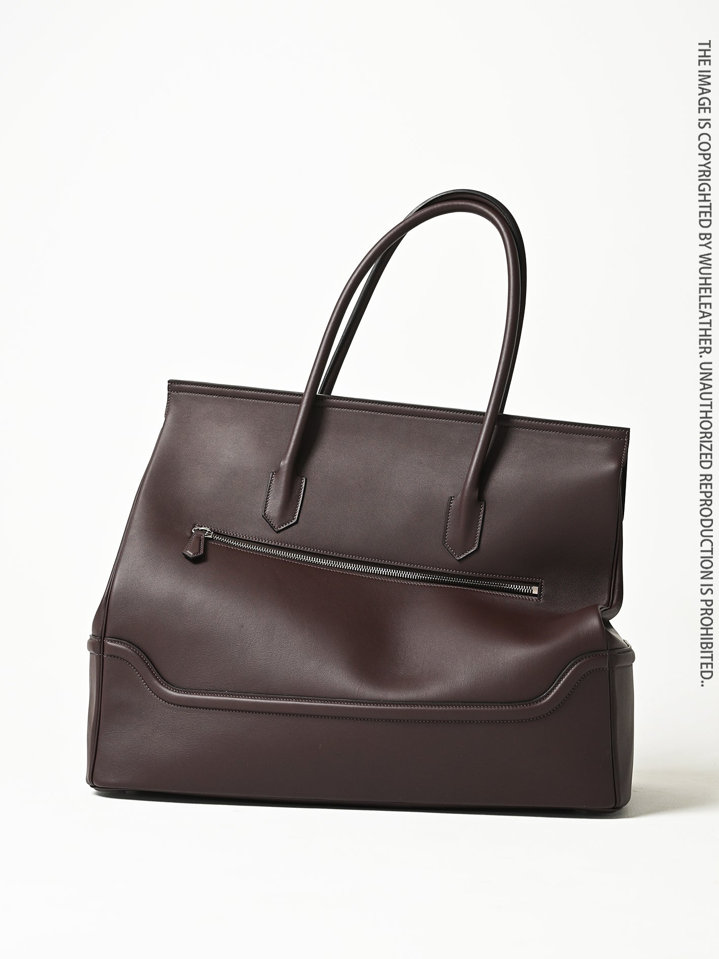WUHE||Classic handbag/Leather frame shoulder strap