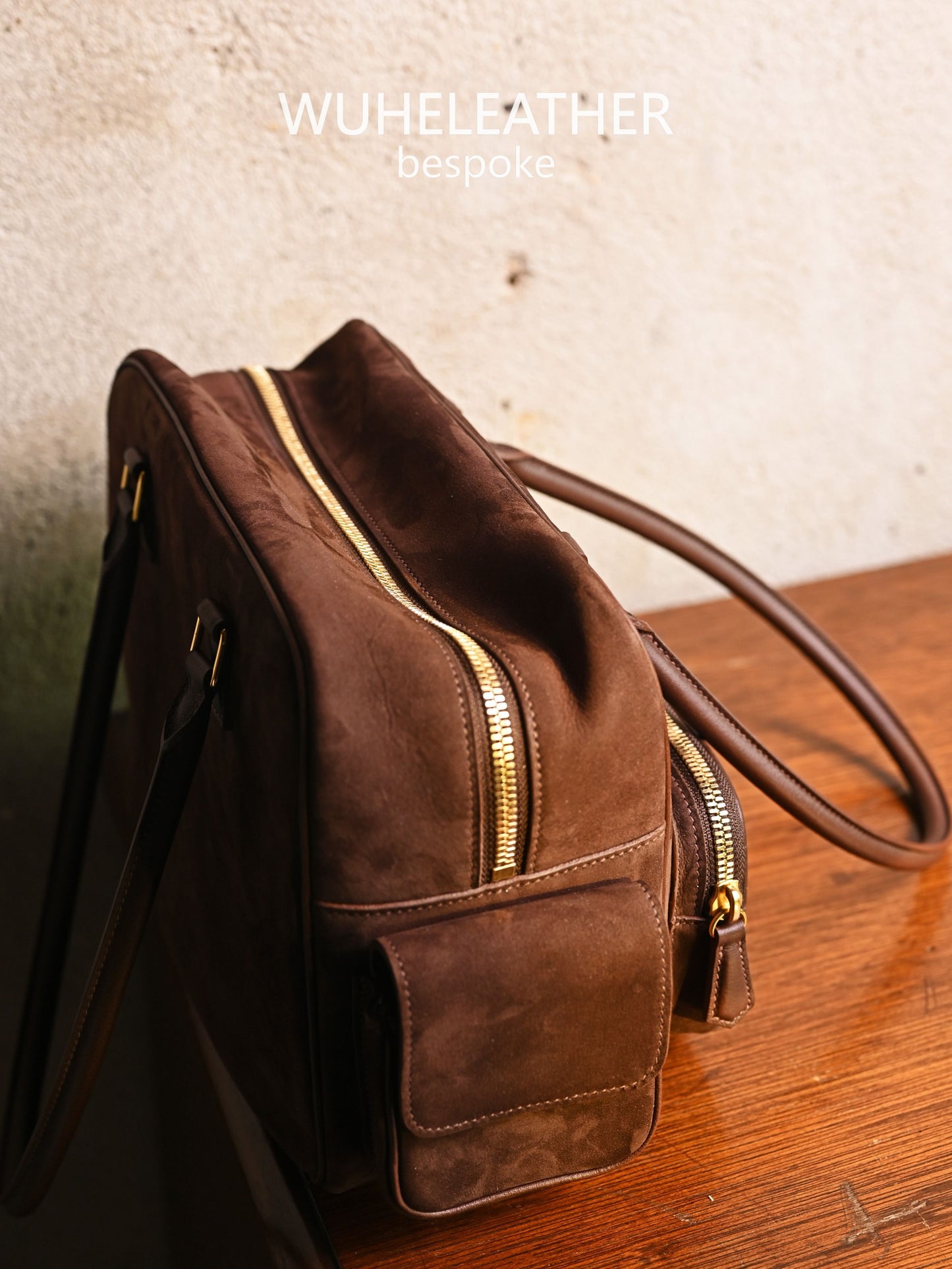 WUHE||POCKET HUB,Suede Calfskin