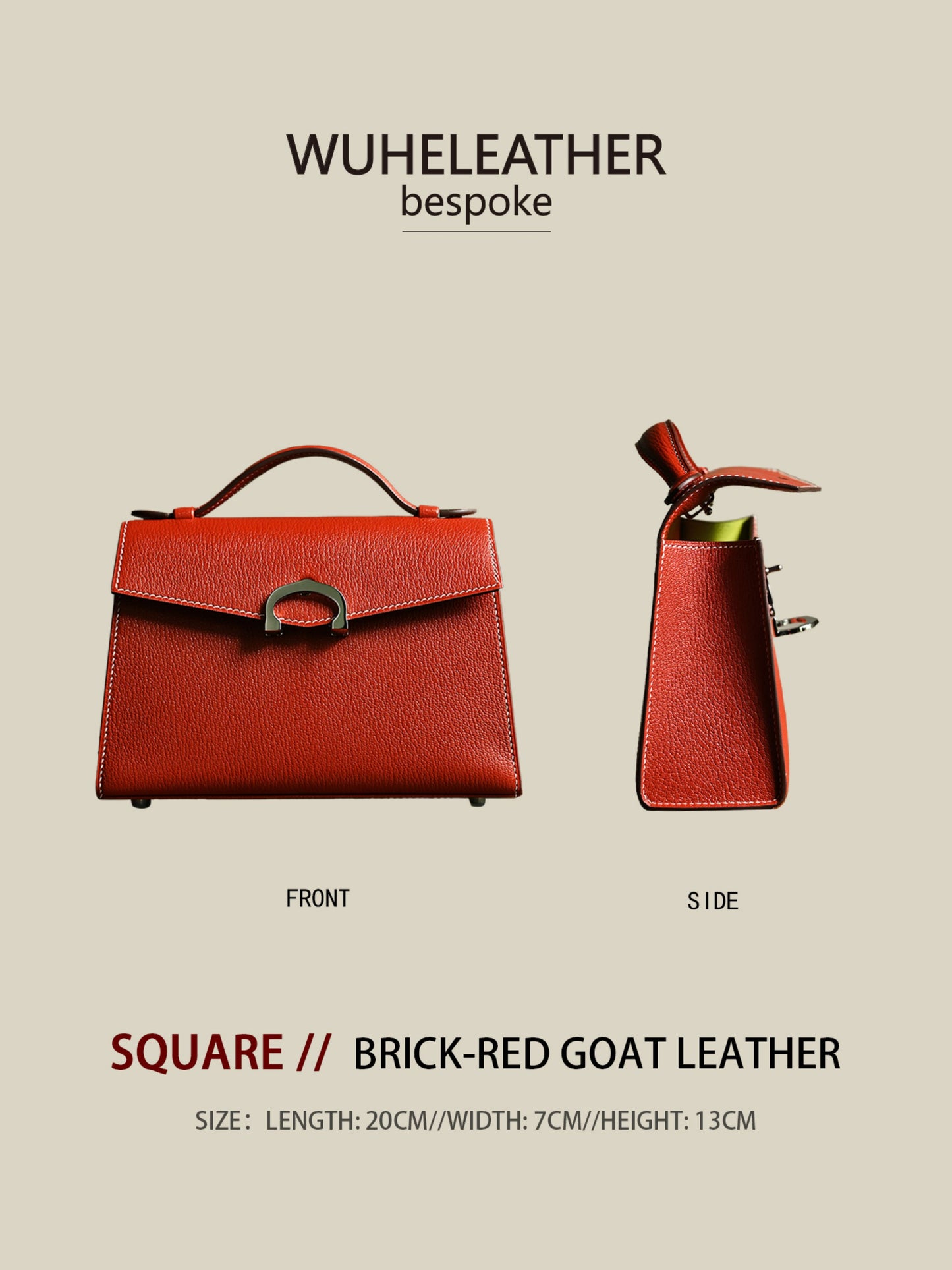 WUHE||Cuddy lock square bag