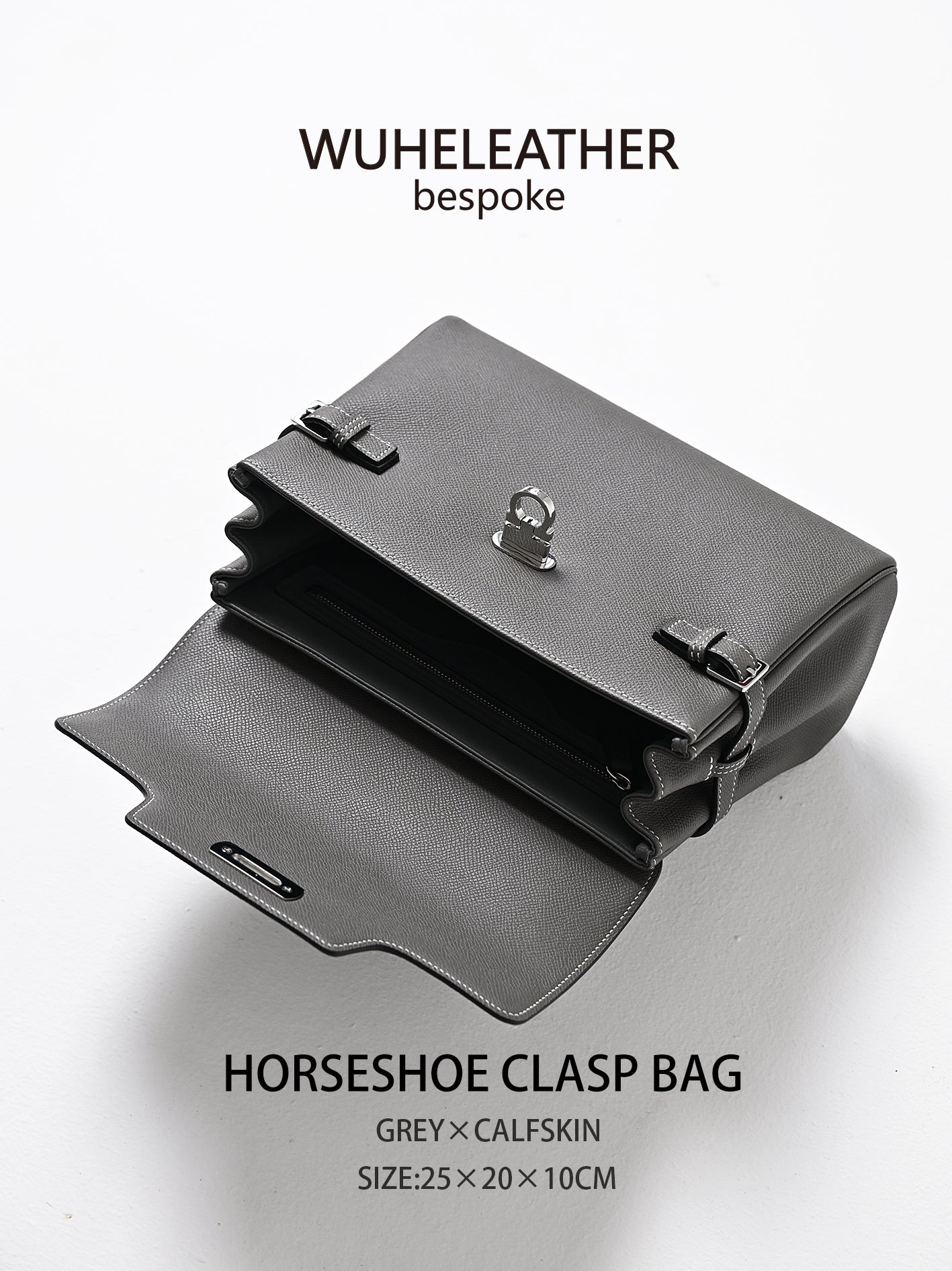 WUHE||Horseshoe Clasp Bag×calfskin