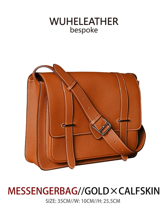 WUHE||Vintage messenger bag/L