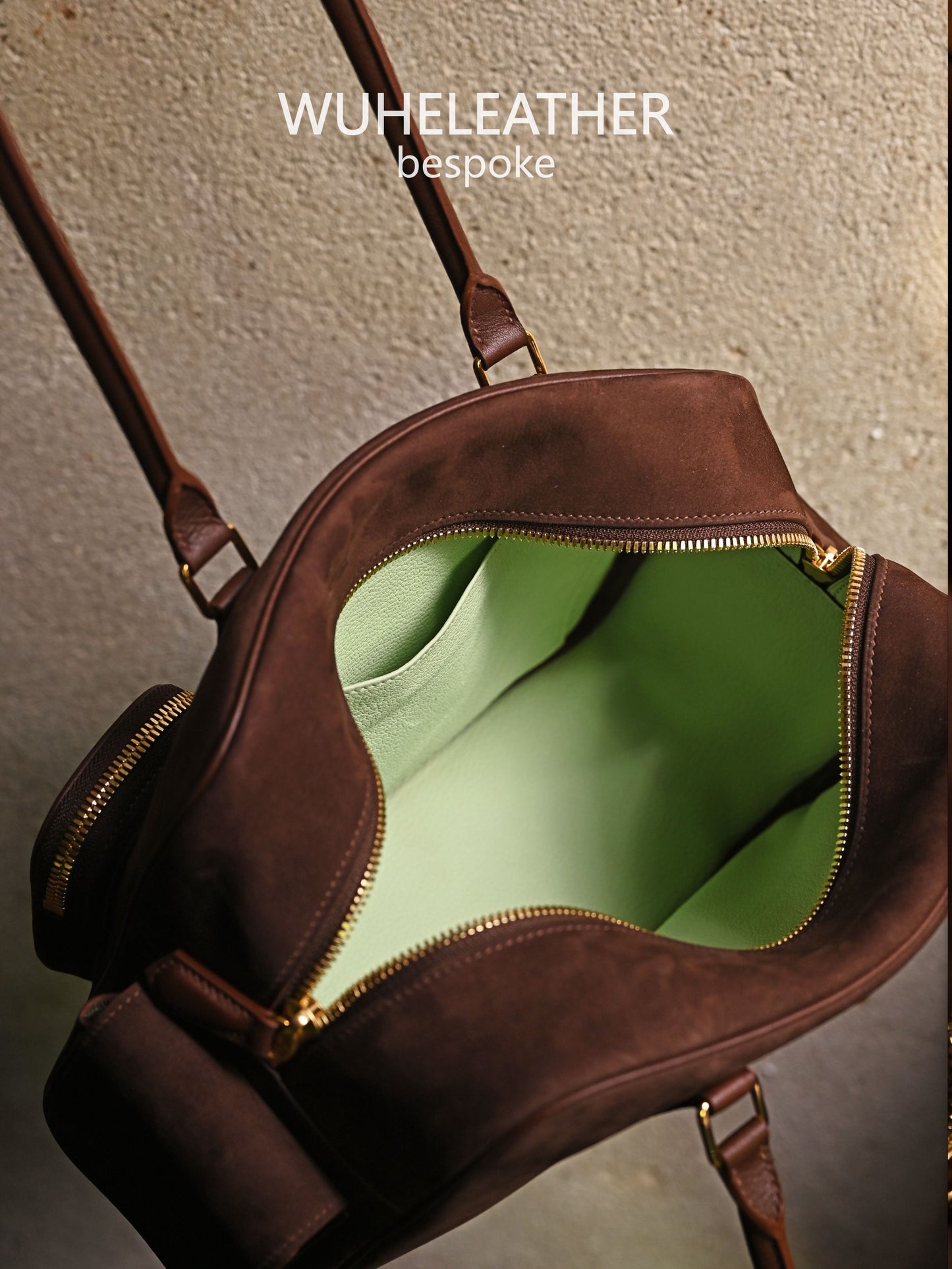 WUHE||POCKET HUB,Suede Calfskin