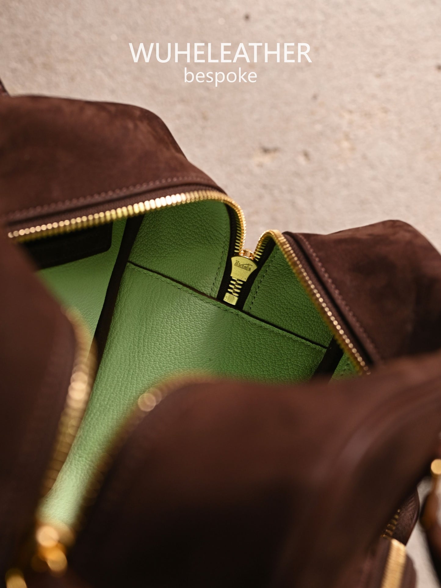WUHE||POCKET HUB,Suede Calfskin