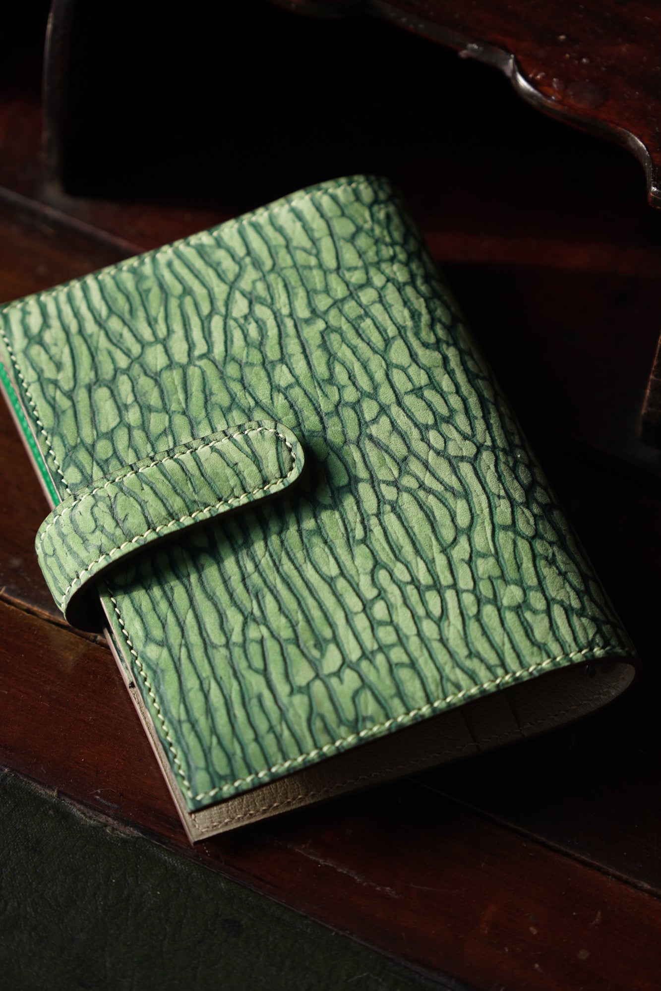 Planner with seal skin