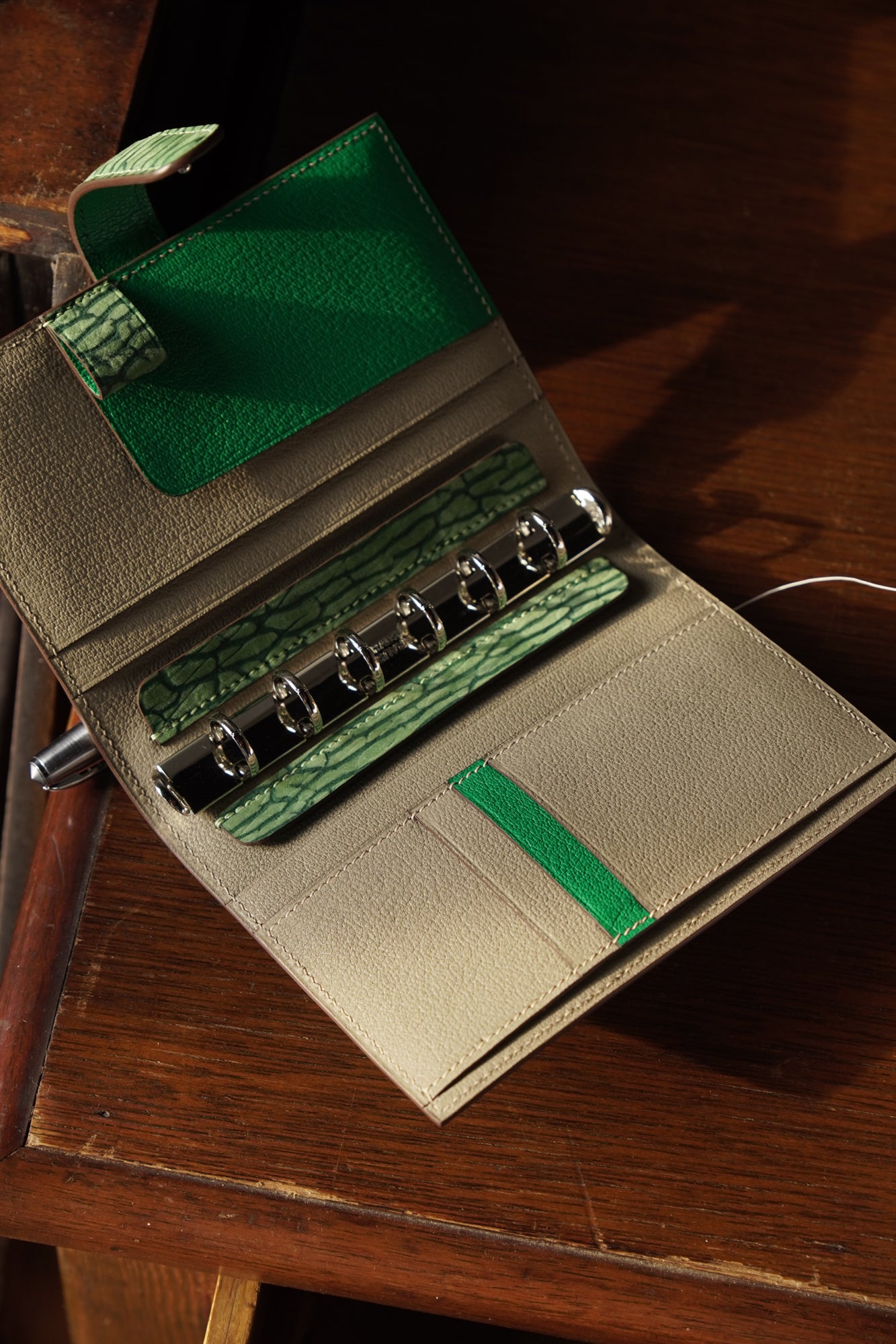 Planner with seal skin
