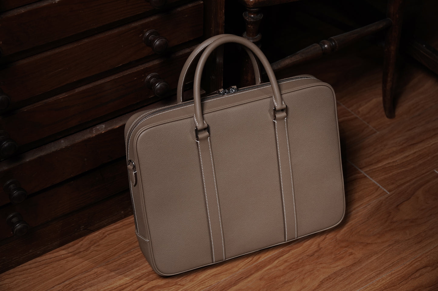 Espom leather briefcase