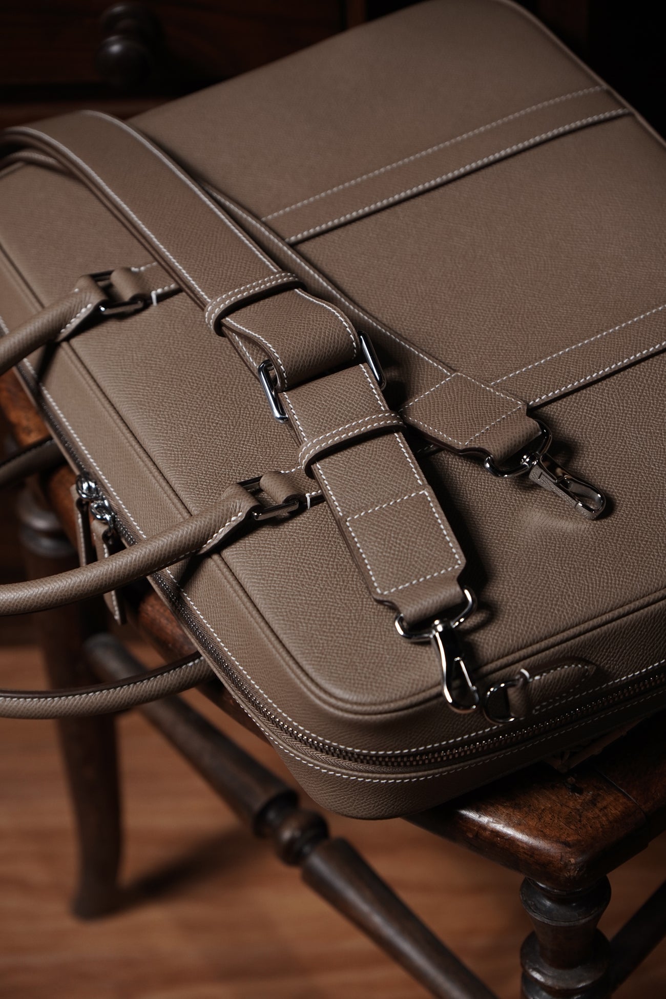 Espom leather briefcase