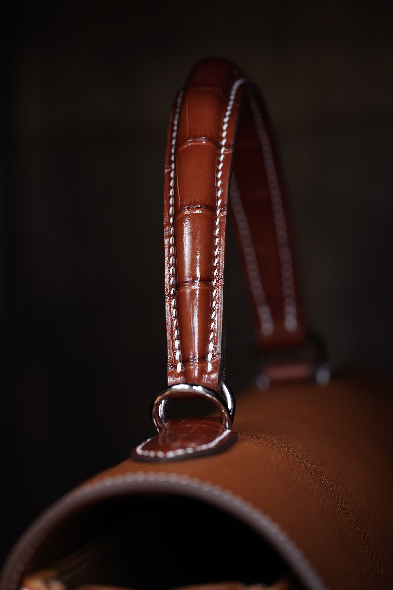 WUHE||Horseshoe Clasp Bag(Barenia Faubourg ×crocodile)