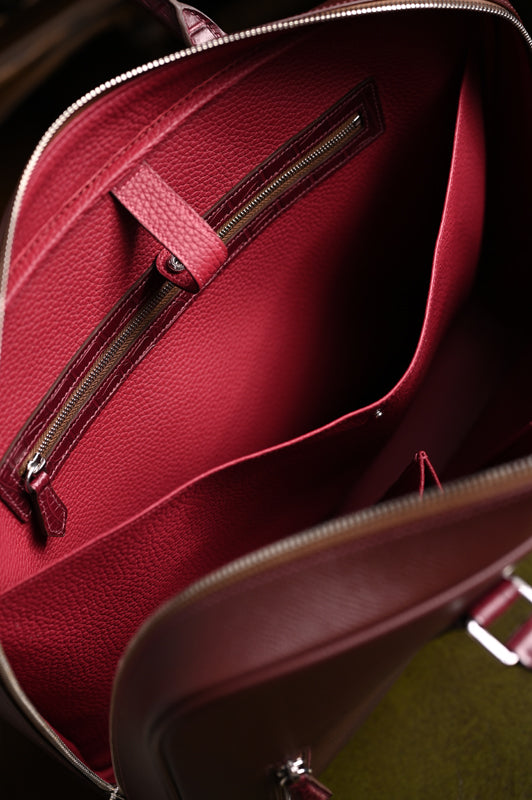 Crocodile leather briefcase