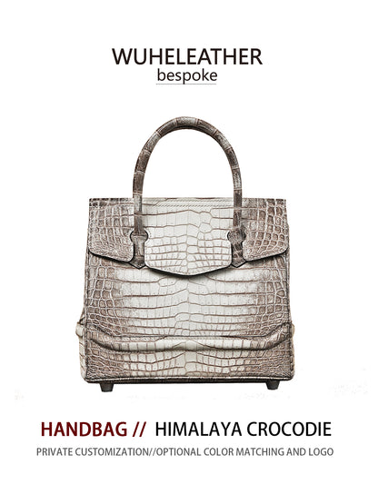 Classic Himalaya Crocodile handle Bag