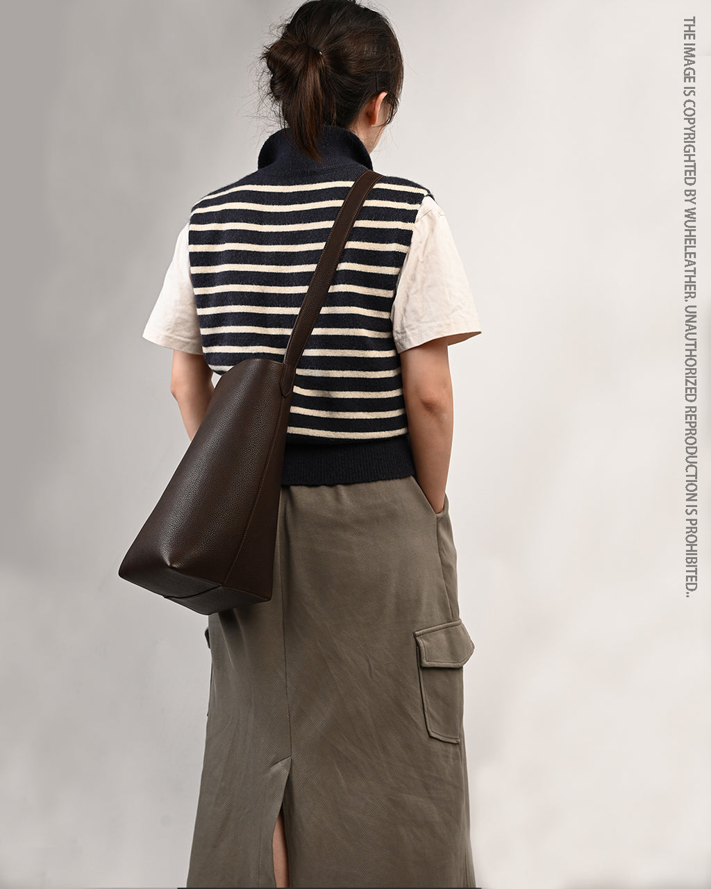 Bucket bag（Barenia Faubourg leather ）