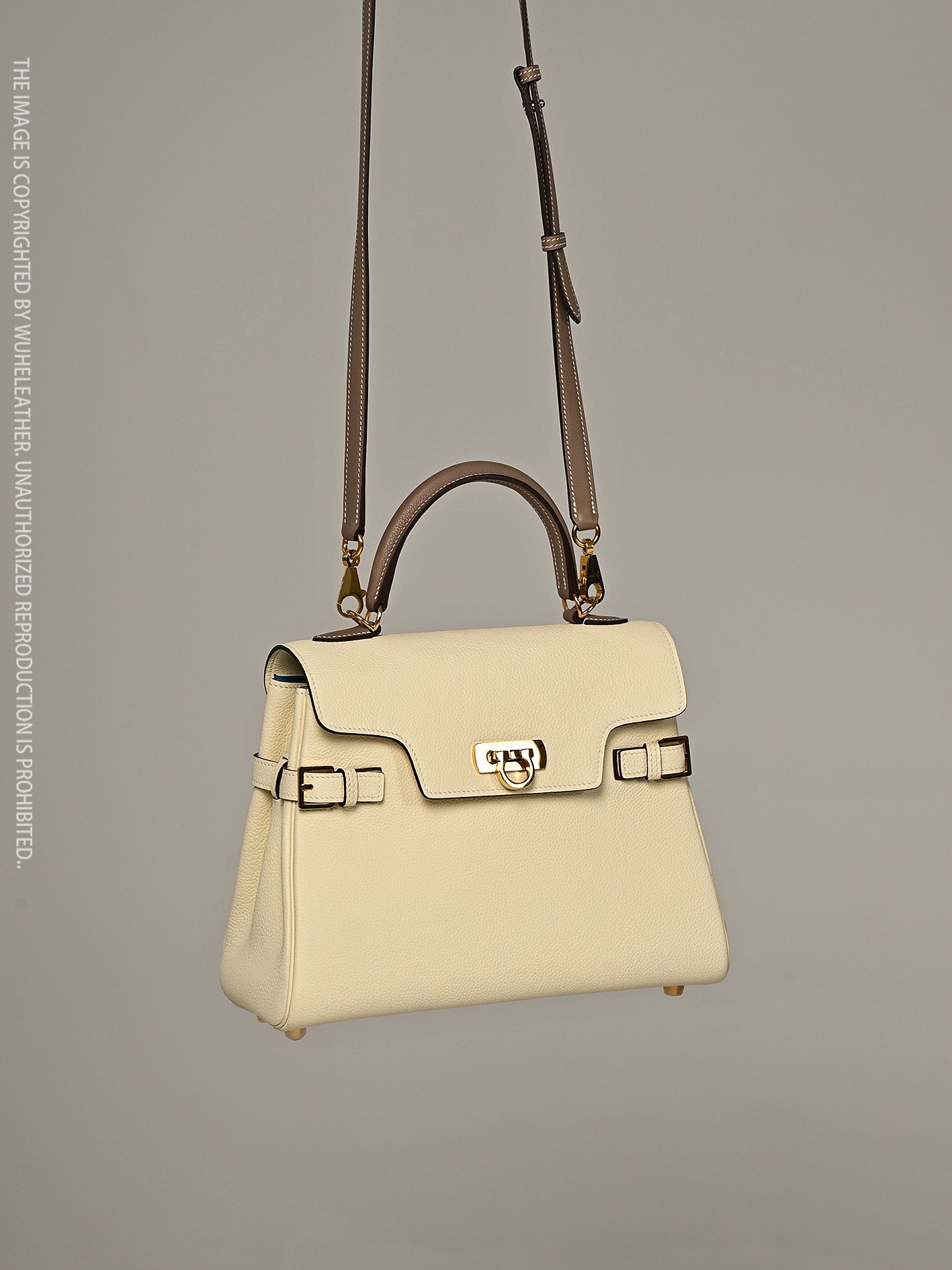 WUHE||Horseshoe Clasp Bag×calfskin