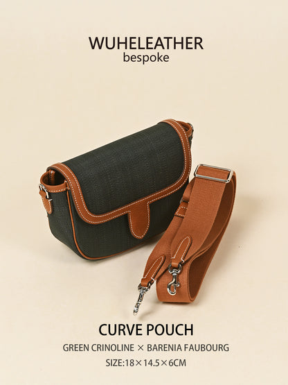 CURVE POUCH · 18||Crinoline ×Barenia Faubourg