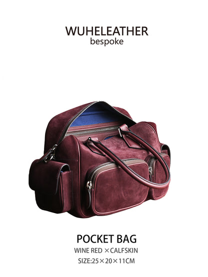 WUHE||POCKET BAG,Suede Calfskin