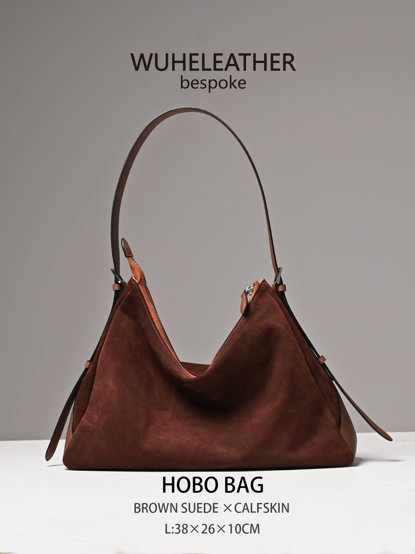 Lax HOBO ||Suede Calfskin