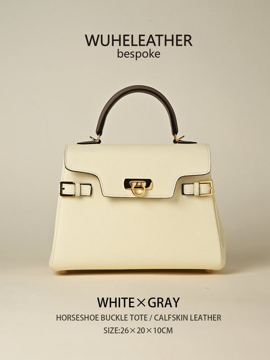 WUHE||Horseshoe Clasp Bag×calfskin