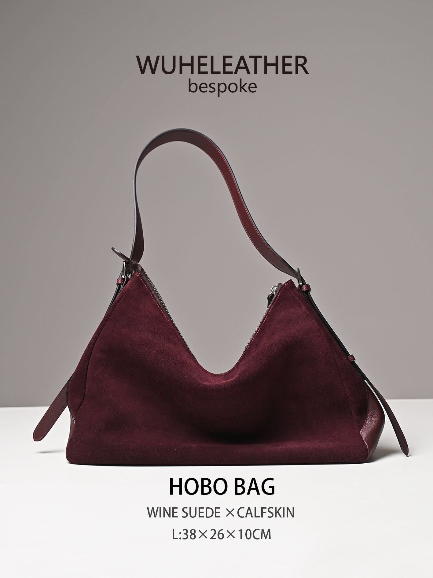Lax HOBO ||Suede Calfskin