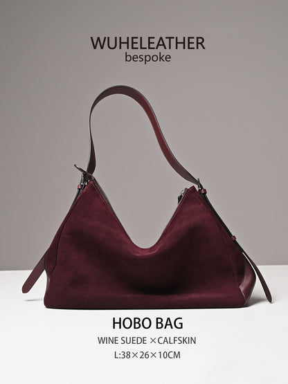 Lax HOBO ||Suede Calfskin