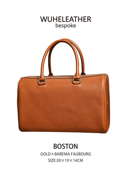 Minimalist Boston Bag ||GOATSKIN