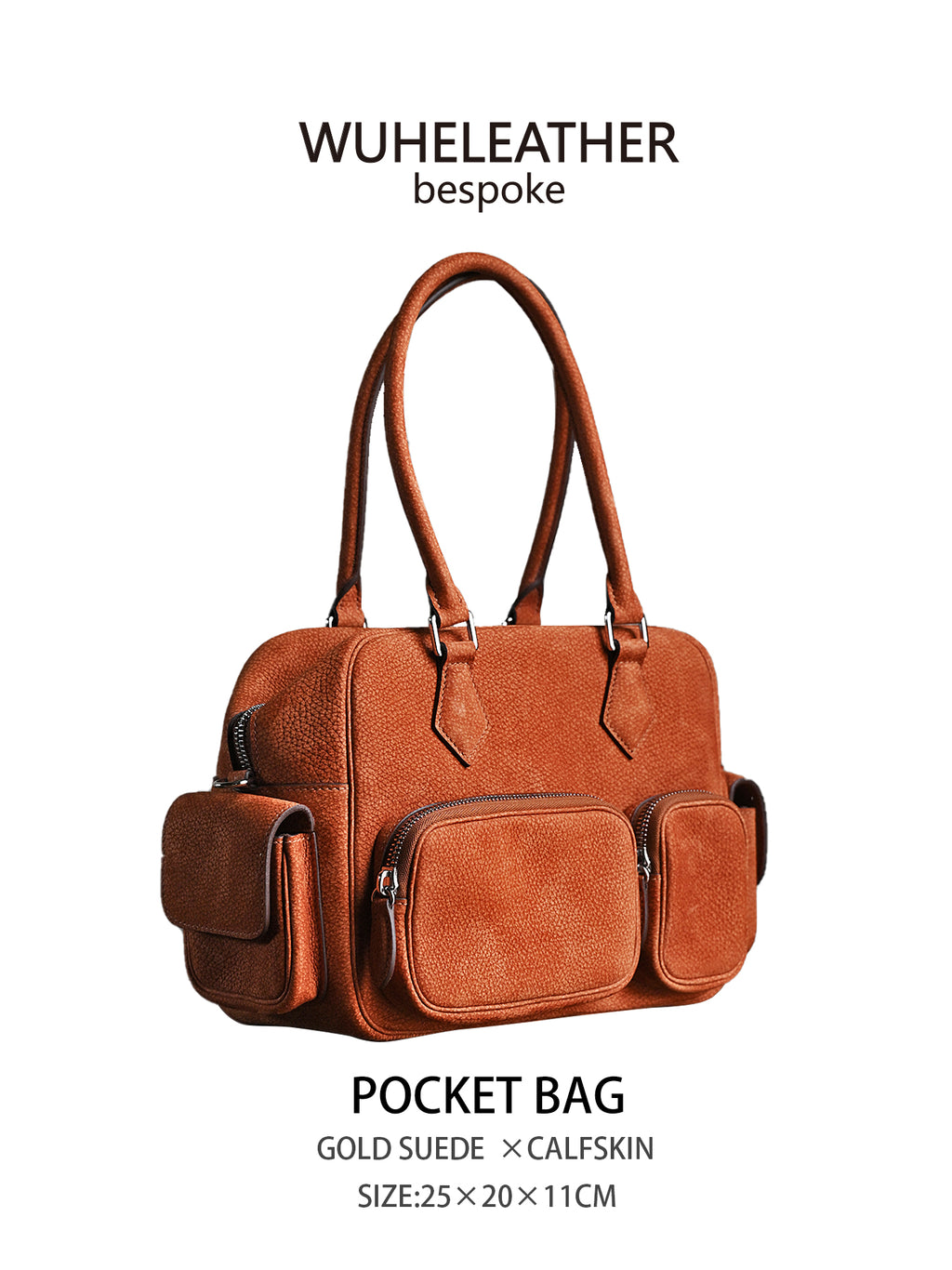 WUHE||POCKET BAG,Suede Calfskin
