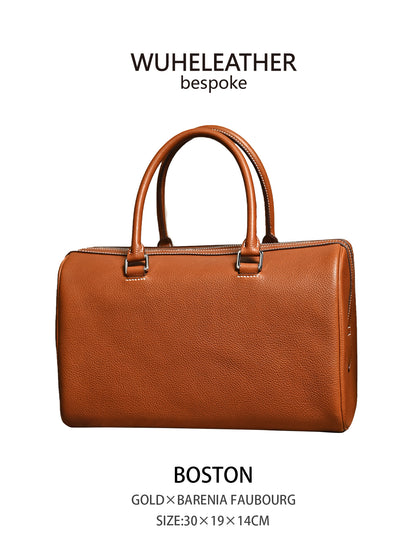 Minimalist Boston Bag ||GOATSKIN