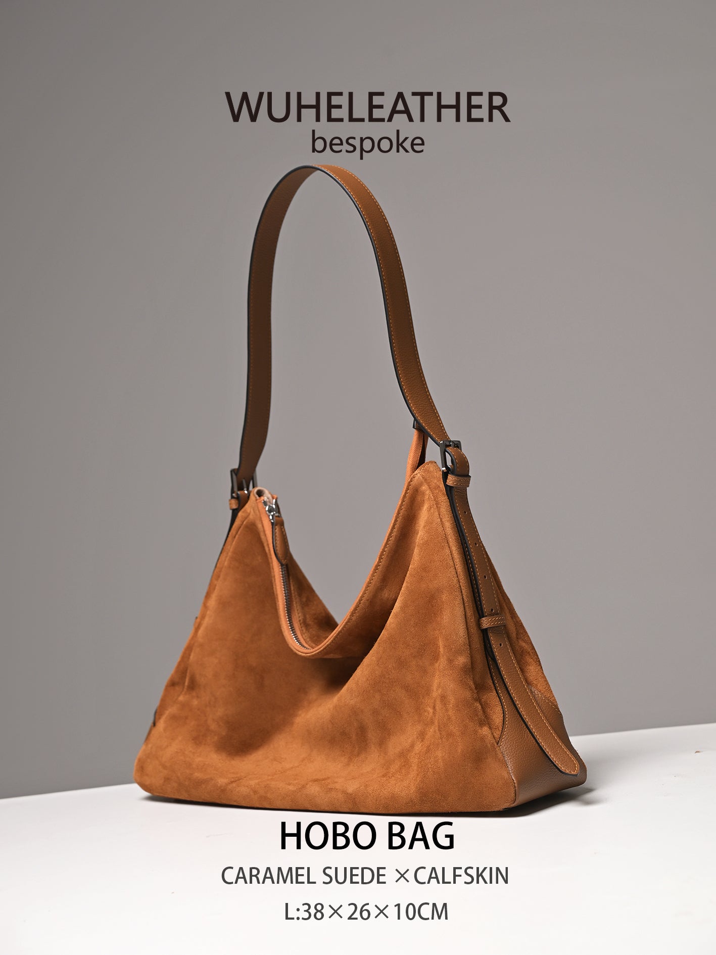 Lax HOBO ||Suede Calfskin