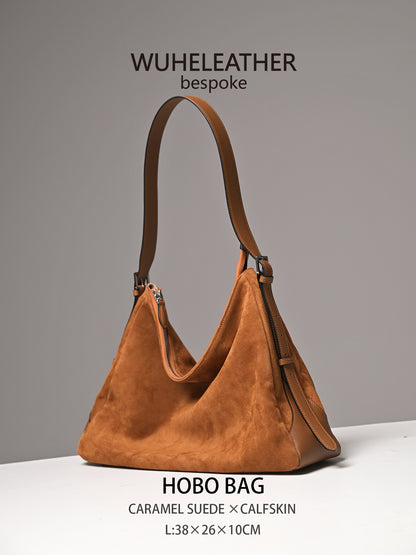 Lax HOBO ||Suede Calfskin