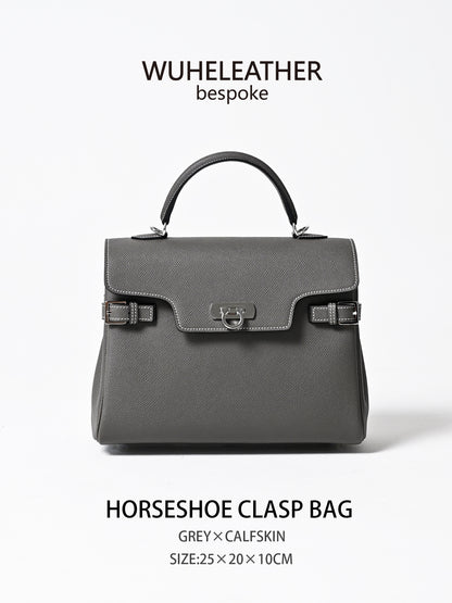 WUHE||Horseshoe Clasp Bag×calfskin