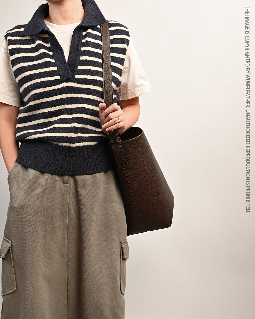 Bucket bag（Barenia Faubourg leather ）
