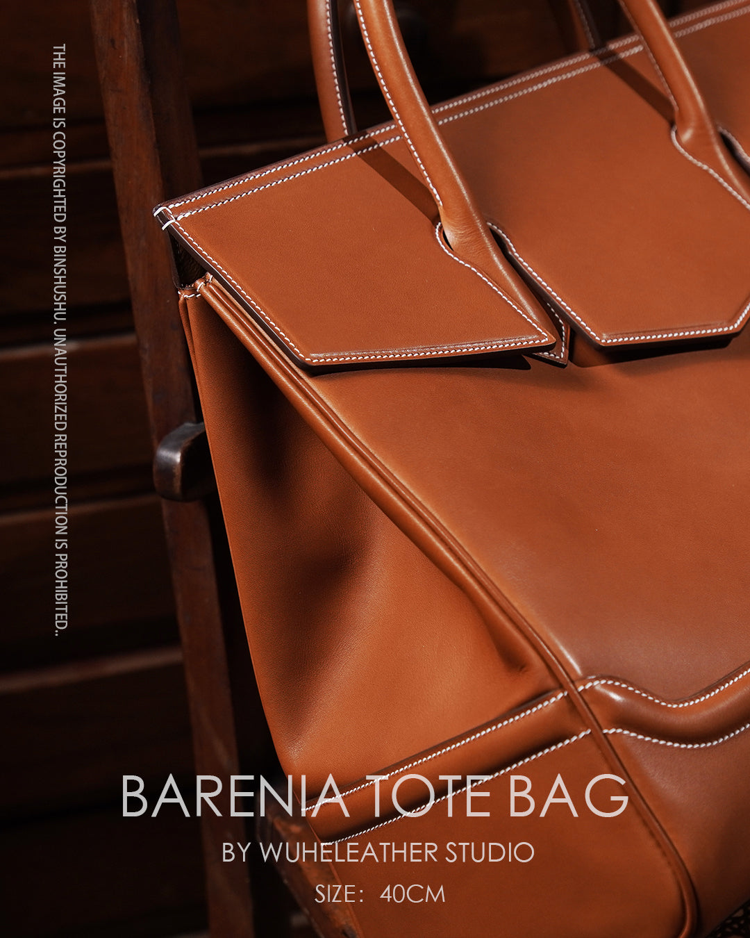 WUHE||Classic barenia handbag/L