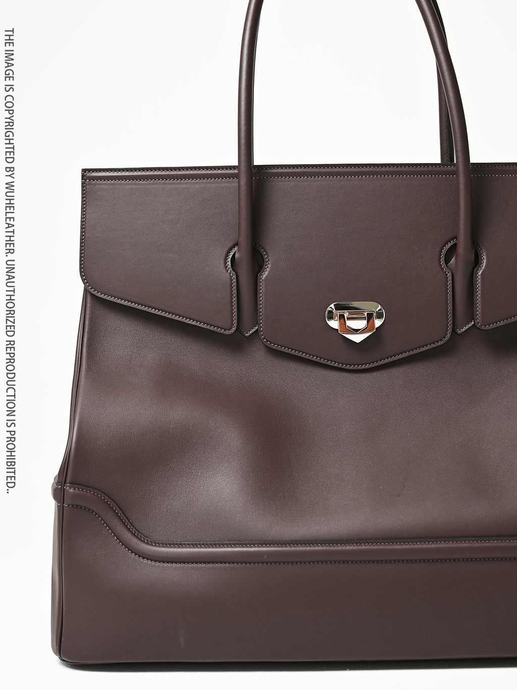 WUHE||Classic handbag/Leather frame shoulder strap