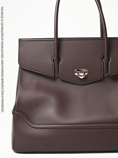 WUHE||Classic handbag/Leather frame shoulder strap