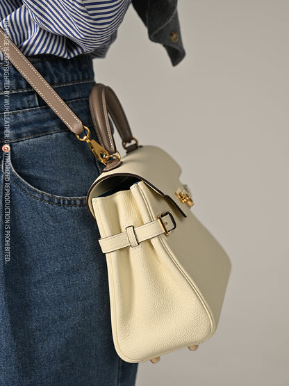 WUHE||Horseshoe Clasp Bag×calfskin