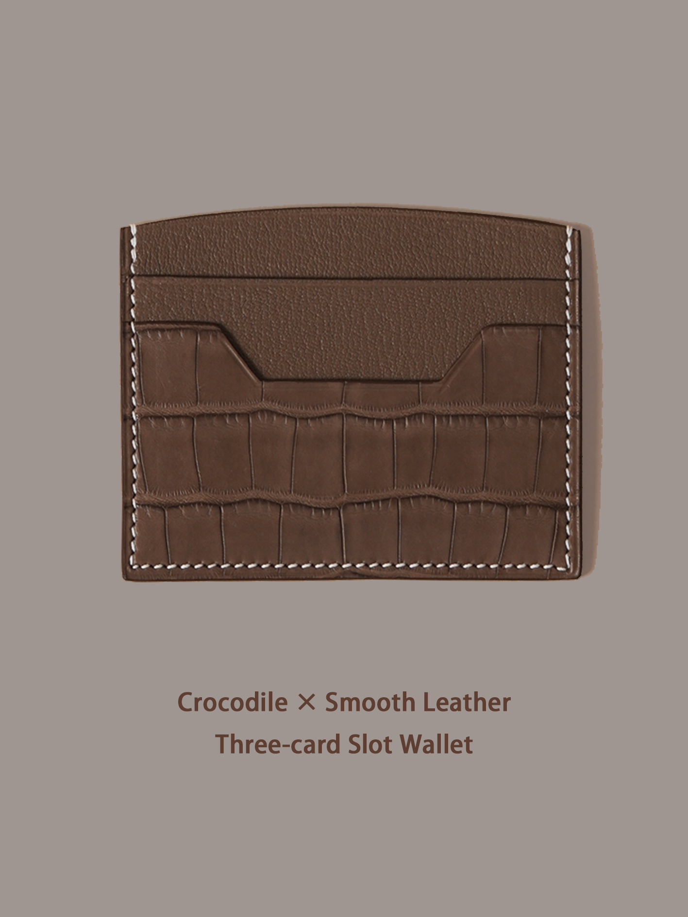 KNES  Card holder with  crocodile