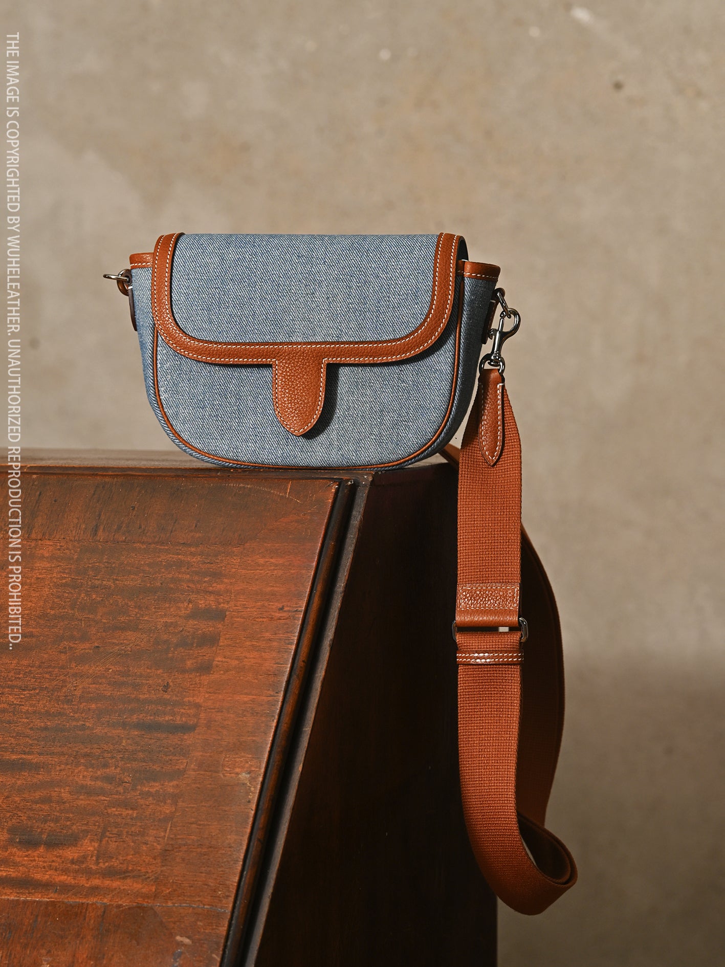 CURVE POUCH · 18||Canvas ×Barenia Faubourg