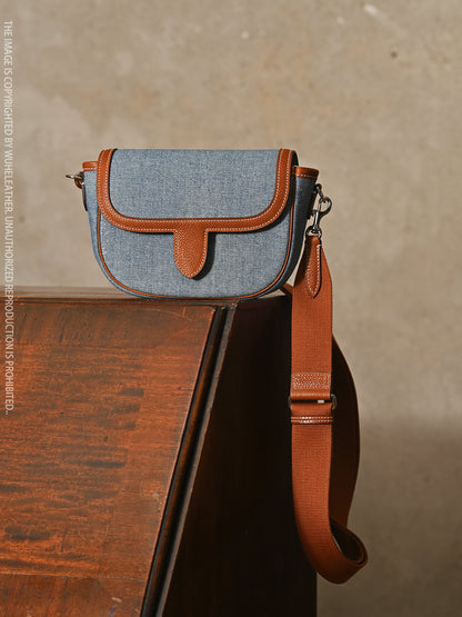 CURVE POUCH · 18||Canvas ×Barenia Faubourg