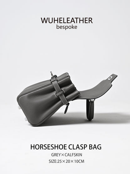 WUHE||Horseshoe Clasp Bag×calfskin