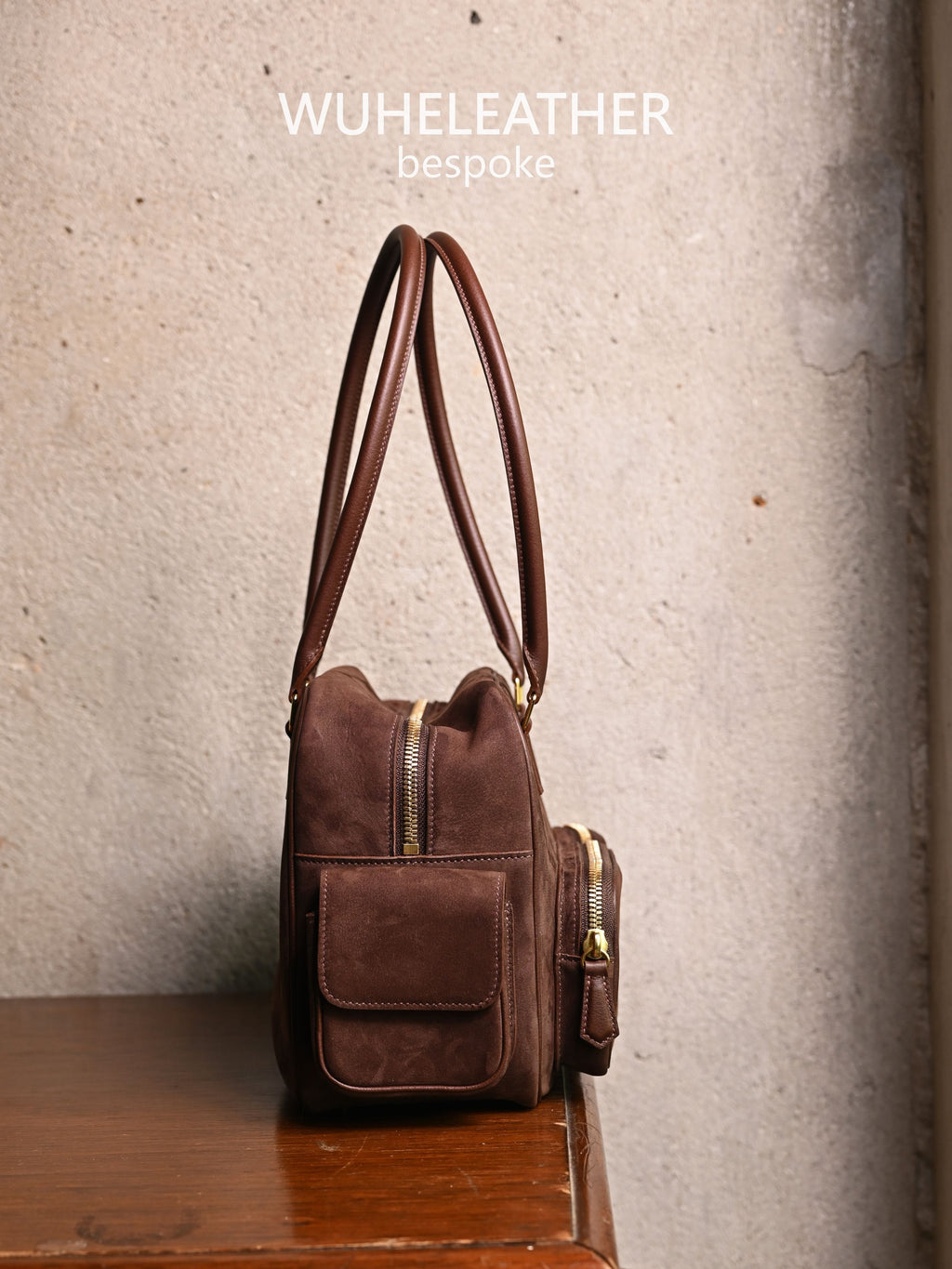 WUHE||POCKET BAG,Suede Calfskin