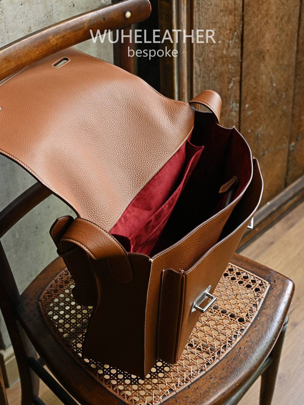 WUHE||Vintage messenger bag/L