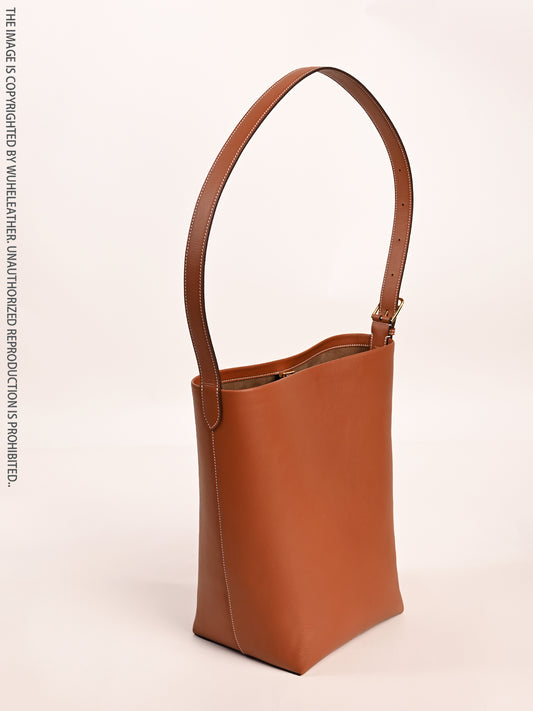 Litchi Embossed Shoulder Tote Bag