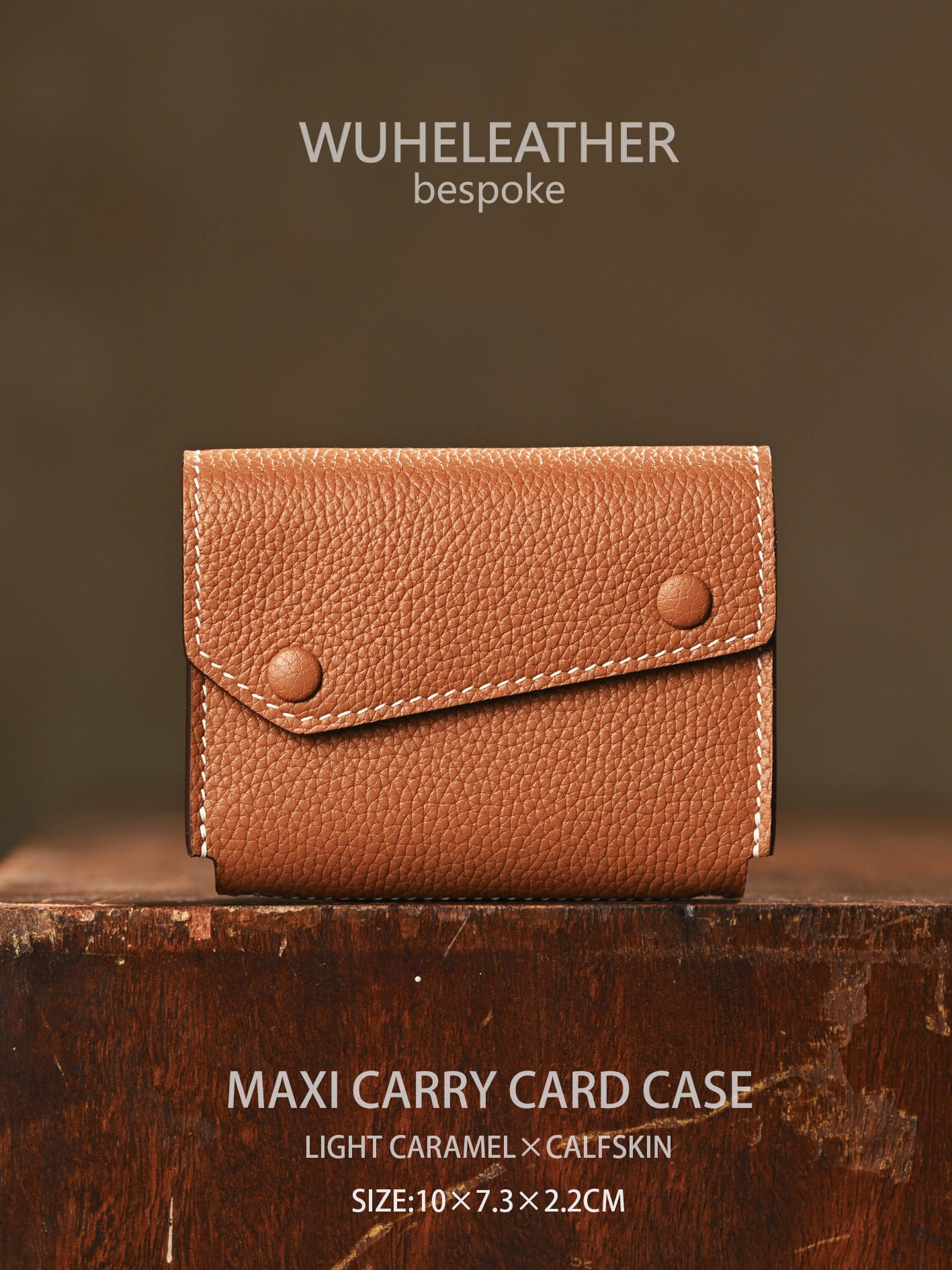 WUHE/In Stock||Maxi Carry Card Case(Calfskin）