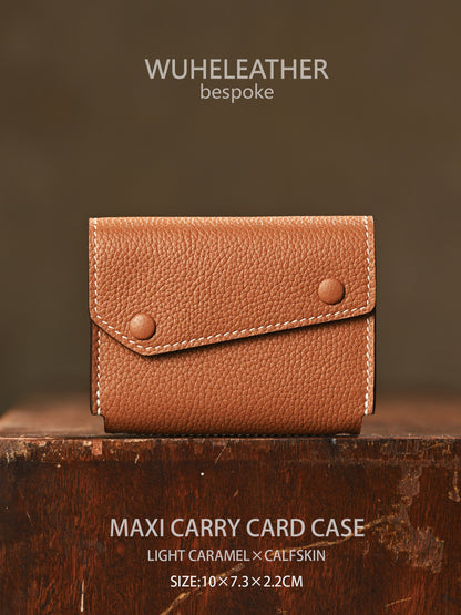 WUHE/In Stock||Maxi Carry Card Case(Calfskin）