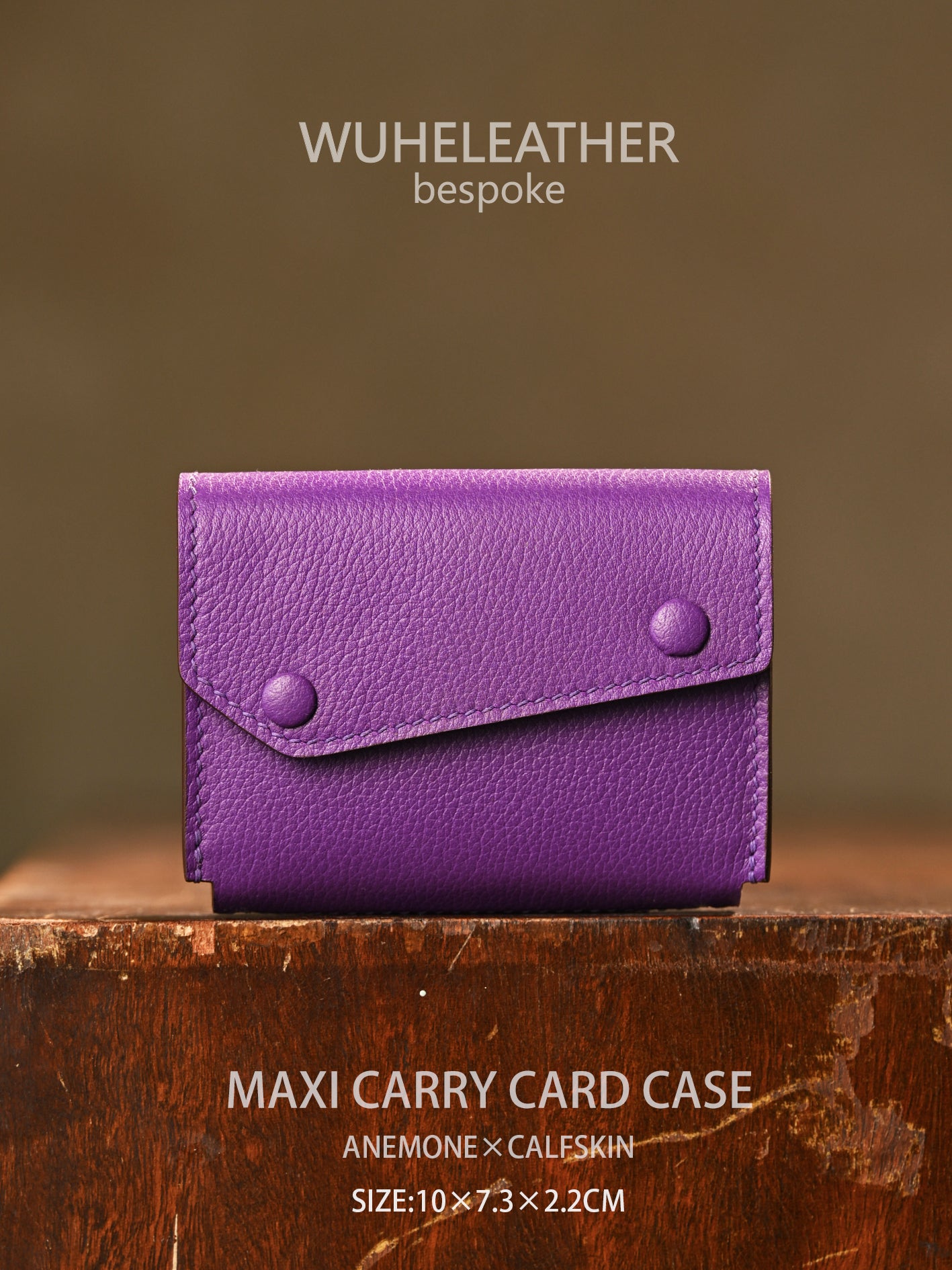 WUHE/In Stock||Maxi Carry Card Case(Calfskin）
