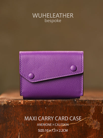 WUHE/In Stock||Maxi Carry Card Case(Calfskin）