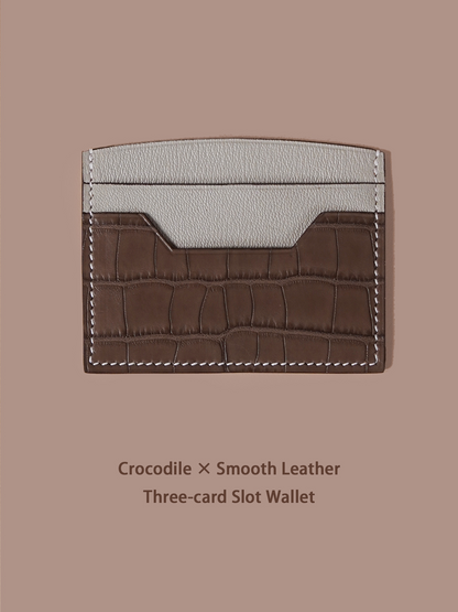 KNES  Card holder with  crocodile