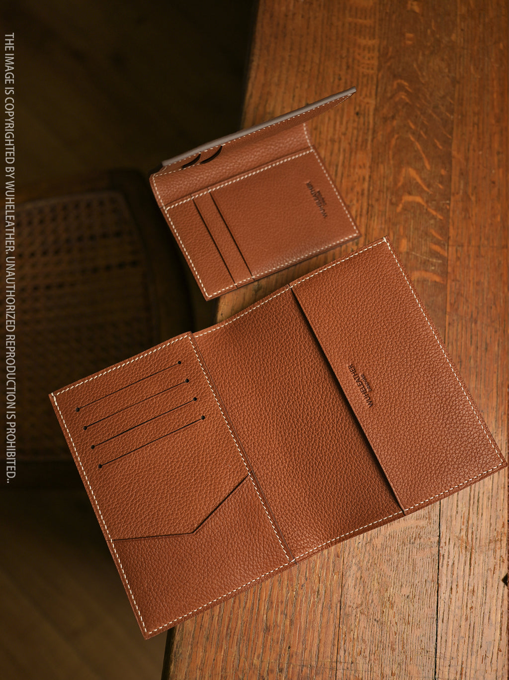WUHE Journey Passport Case-Calfskin Collection