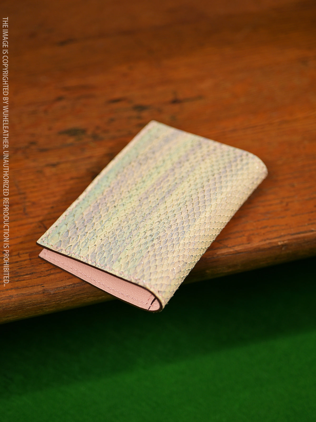 Bifold Card Holder-Exotic Leather Collection