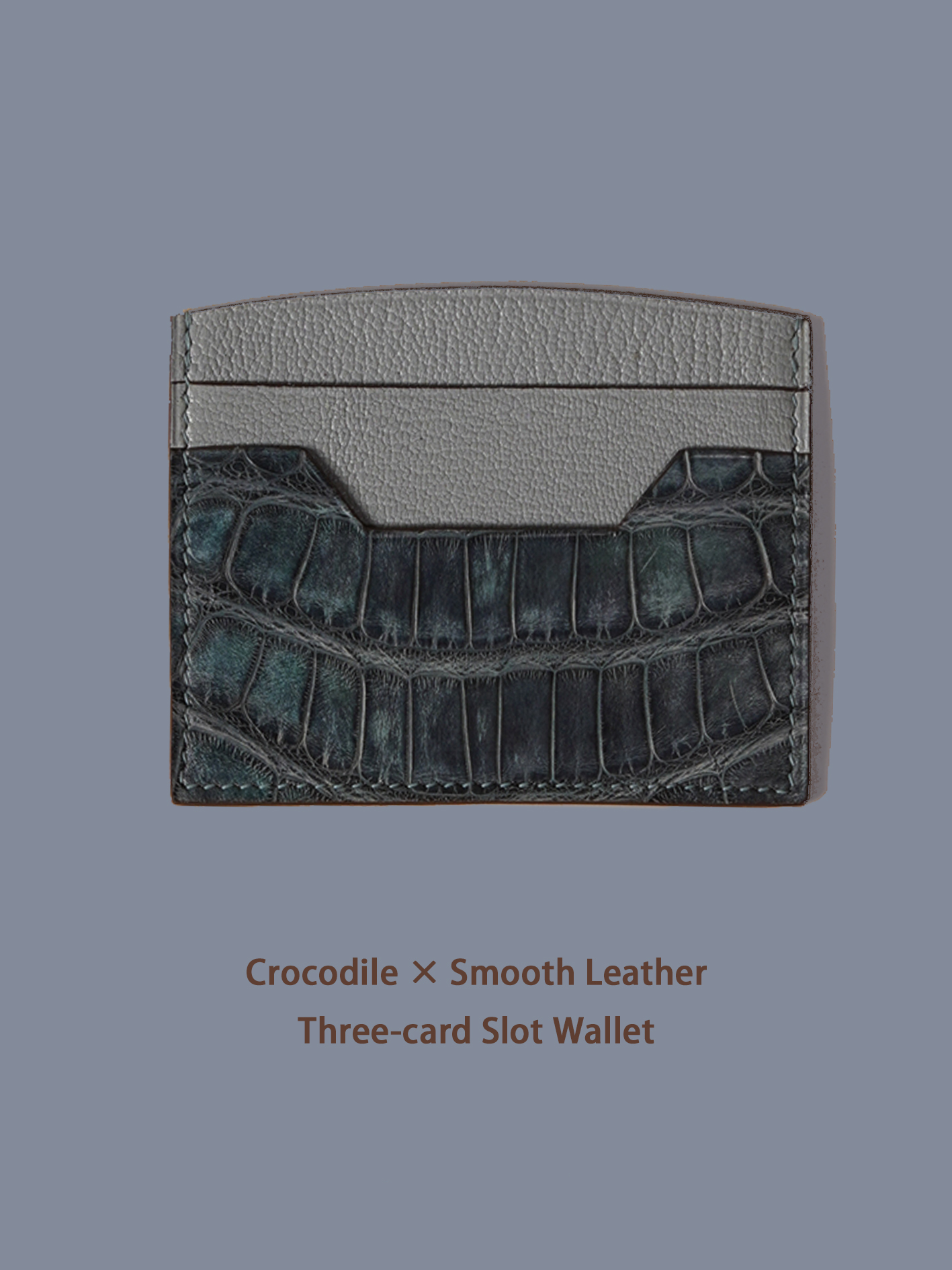 KNES  Card holder with  crocodile