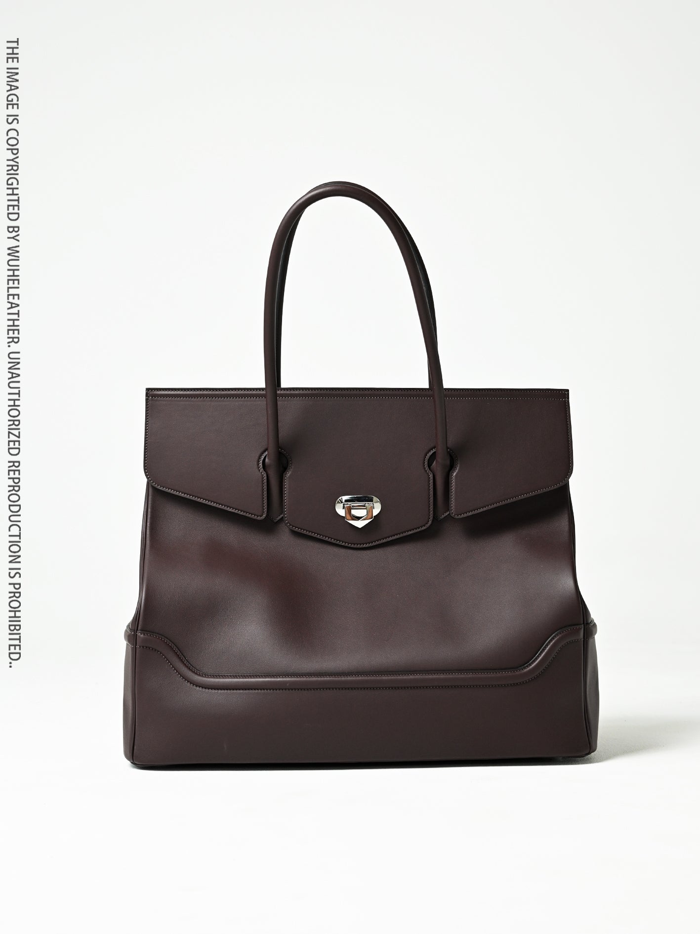WUHE||Classic handbag/Leather frame shoulder strap
