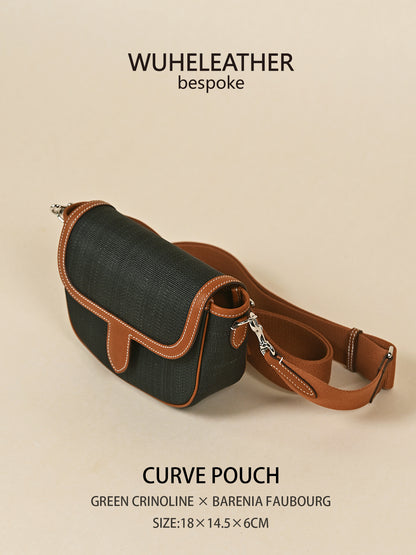 CURVE POUCH · 18||Crinoline ×Barenia Faubourg
